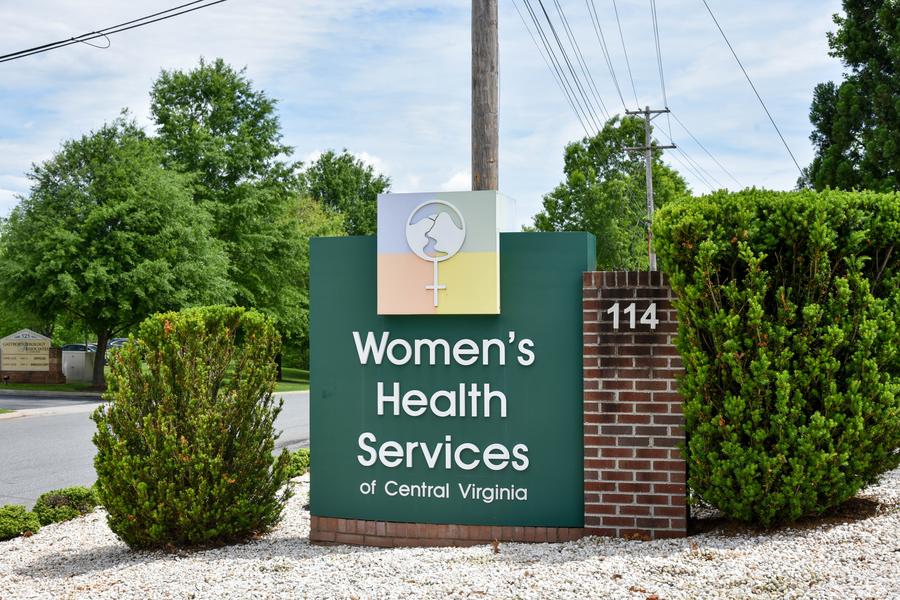 women's health center of central Virginia outdoor sign