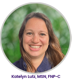 Headshot of katelyn lutz, msn, fnp-c, family nurse practitioner at women’s health of central virginia