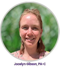 Jocelyn gibson, pa-c, physician associate at women’s health of central virginia in lynchburg, va.